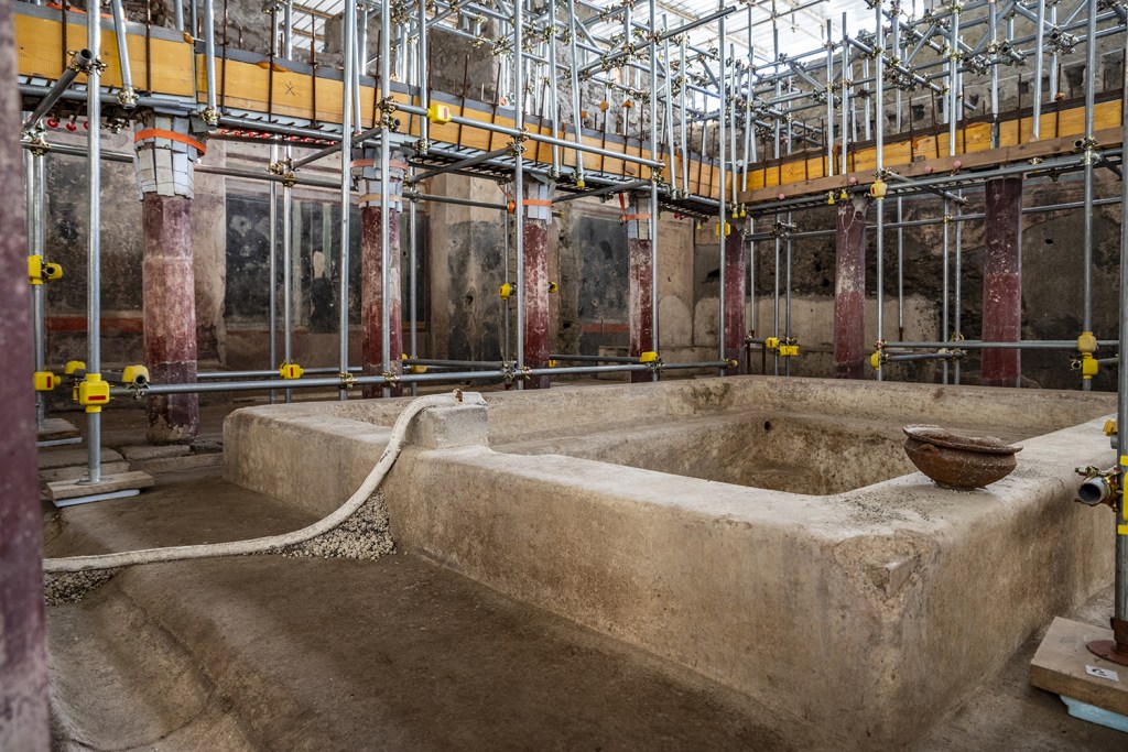 Large private baths excavated in&nbsp;Pompeii